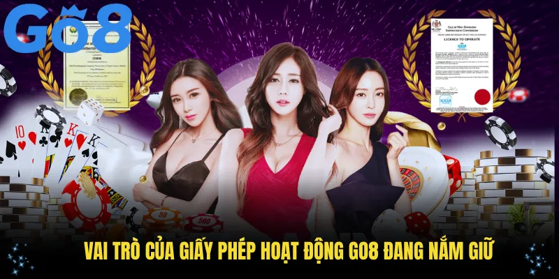 Vai trò của giấy phép hoạt động Go8 đang nắm giữ